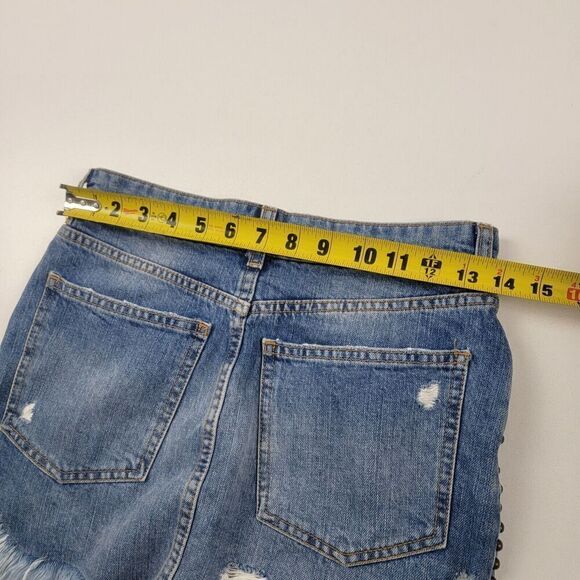 Free People Blue Floral Embroidered Mini Skirt - Picture 5 of 11